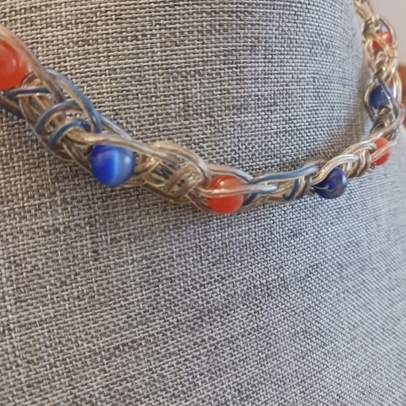 Unique Grunge Speaker Wire Choker Necklace - New Item (17") - Picture 4 of 5